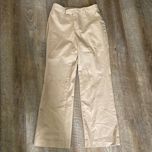 Banana Republic Tan Straight “Harrison” Pants Size 6 - Picture 1 of 8